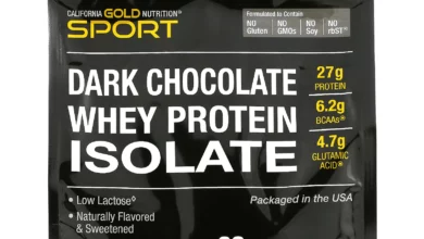 California Gold Nutrition, 스포츠 - 다크 초콜릿 분리유청단백질, 907g(2lb)