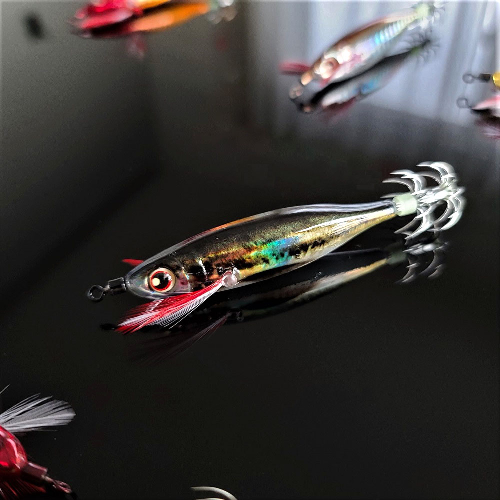 캠팸 꼬마 레이저 에기 일본 M2 바늘 미니 수평에기 축광 쭈꾸미 갑오징어 왕눈이 쪼꼬미, #2_A.J 브라운