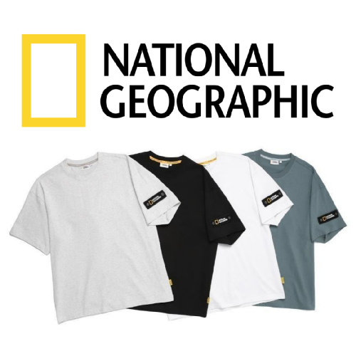 (국내매장판) 내셔널지오그래픽 반팔 세미 오버핏 와펜 티셔츠 여름 반팔티 남녀공용