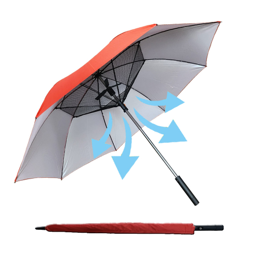 자외선 차단 누림 USB 충전식 선풍기 장우산 바람세기 2단 조절 골프장