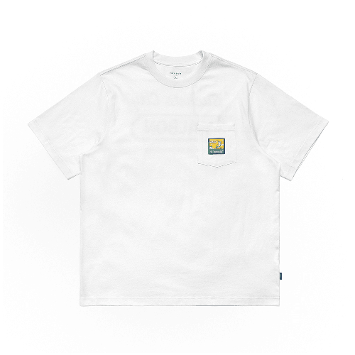 [국내매장판]말본 골프 반팔티 [Buckets City] 라운드 포켓 티셔츠 WHITE 화이트 M3313LRS03WHT