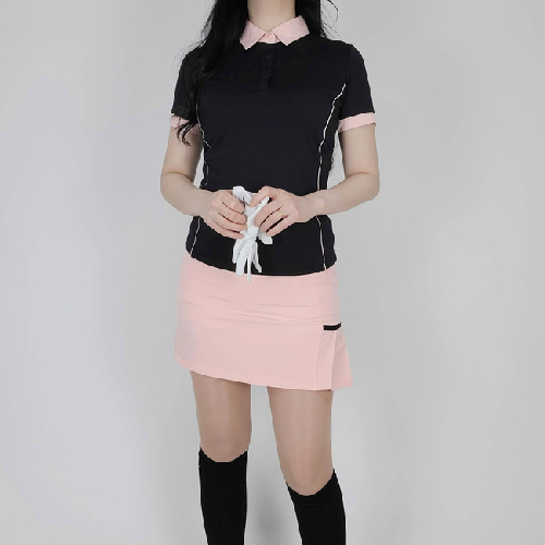 티앤드골프 여성 골프웨어 여름 반팔 카라 피켓 티셔츠