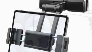 와이피 차량용 태블릿거치대 뒷좌석 접이식 거치대 - P750, 블랙, 1개