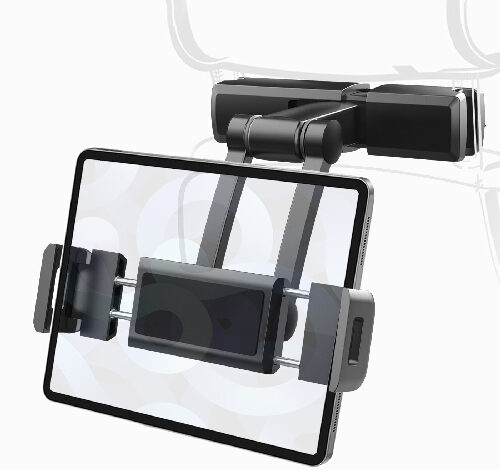 와이피 차량용 태블릿거치대 뒷좌석 접이식 거치대 - P750, 블랙, 1개