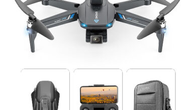 UOKOW GPS 8K 카메라 고화질 항공 촬영 접이식 드론 비행 시간 60분 VR 5Gwifi 이미지 전송 지원 15000M 자동 회항 한글 설명서