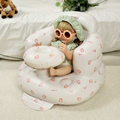 원더파파 아기 소프트의자 안전한 도넛튜브 디자인, 화이트
