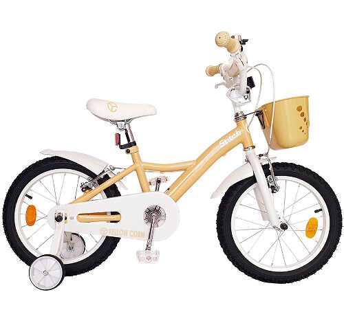 옐로우콘 스티치 아동용 보조바퀴 자전거 80% 조립배송