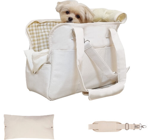 난펫 강아지 기내용 슬링백 산책 이동 가방 + 쿠션 + 크로스끈 세트