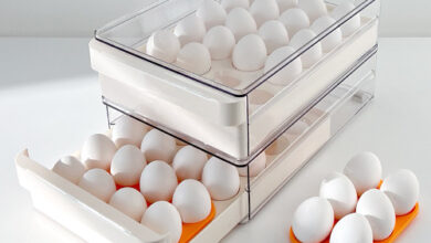 바케인 계란보관함 에그트레이 계란 트레이 냉장고 정리 보관 용기 24구, 투명