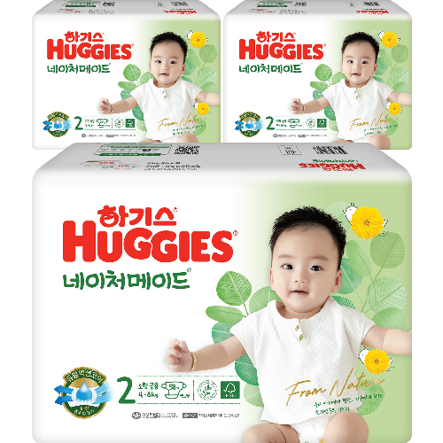 하기스 NEW 네이처메이드 밴드형 기저귀 아동공용 소형 2단계(4~8kg)