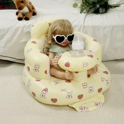 원더파파 안전한 도넛튜브 디자인 아기 소프트 의자, 바닐라비숑