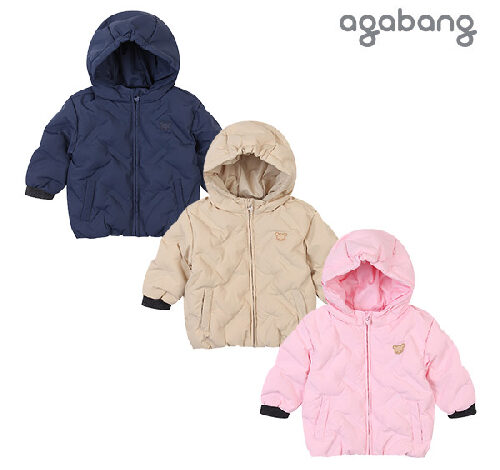 아가방 노우무봉제다운점퍼 PINK BEIGE NAVY 01P755002