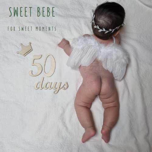 [스윗베베] 아기 50일 100일 200일 셀프 촬영 아기 천사 날개 세트