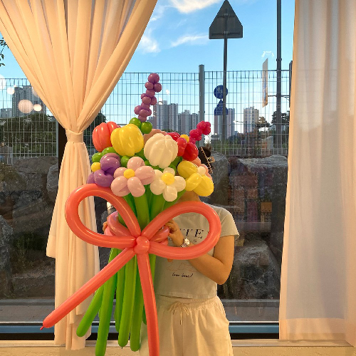 DIY 요술풍선 대형 믹스 꽃다발 기념일 이벤트 by 파티아일랜드