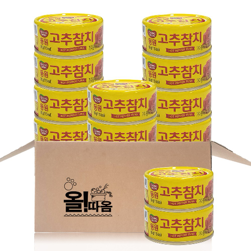 (올따옴) 동원 고추 참치 90g 12입, 90g, 12개