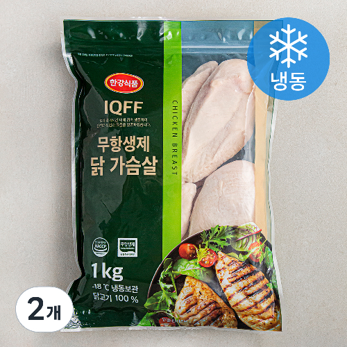 [로켓프레시] 한강식품 IQFF 무항생제 인증 닭가슴살 (냉동)