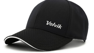 볼빅 남녀공용 골프 모자, 블랙