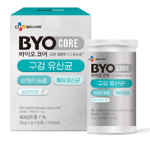 CJ 바이오코어 구강 유산균 페퍼민트 30g, 30정, 1개
