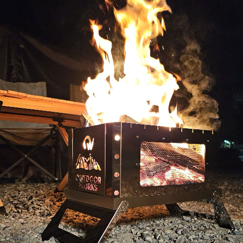 울프앤마운틴 캠핑 화로대 불멍 접이식 화로