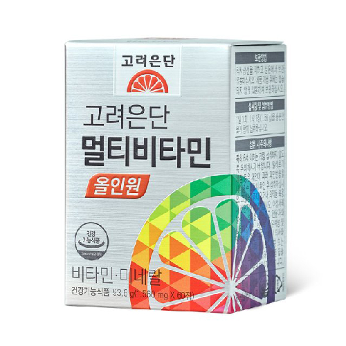 고려은단 멀티비타민 올인원, 60정, 3개