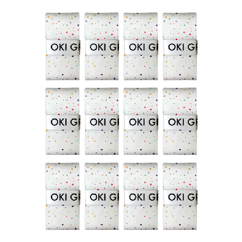 오키그립 GALAXY 테니스그립 배드민턴그립 OG Edition 001 12p, 화이트