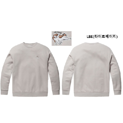 [폴햄] PHC4TR3500 남여공용 가을 겨울 3컬러 기모 와펜 맨투맨 티셔츠