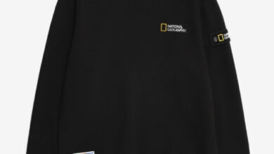 [정품매장]내셔널지오그래픽 폴리카터 스몰 로고 맨투맨 티셔츠 카본블랙, N214USW950