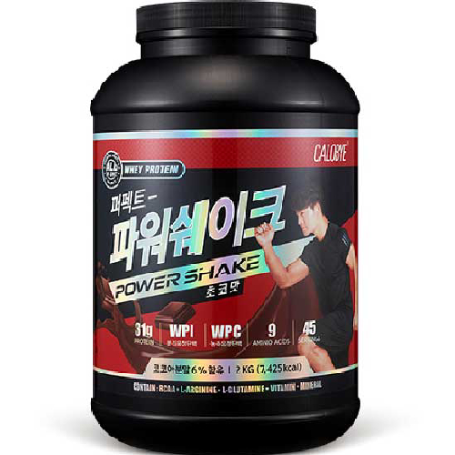 칼로바이 퍼펙트 파워쉐이크 초코맛 단백질보충제, 1개, 2kg