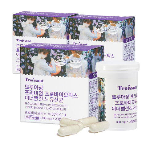 트루아상 프로바이오틱스 여성 질 유래 50억 유산균 300mg x 30캡슐, 3개월분