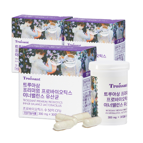 트루아상 프로바이오틱스 여성 질 유래 50억 유산균 300mg x 30캡슐, 3개월분