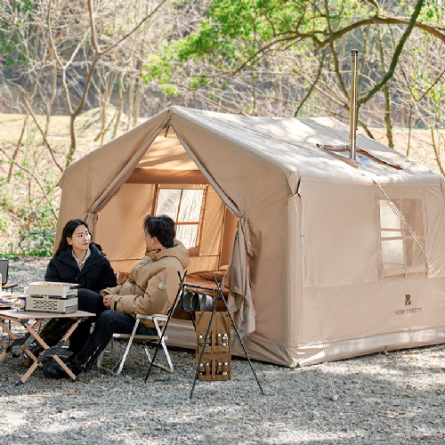 모비가든 오두막 대형 에어텐트 글램핑 감성텐트 슈퍼 3-4인용, 단품