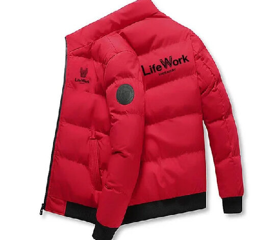 라이프워크 2023 남성용 재킷, 따뜻한 두꺼운 방풍 코트, 패션 파카, 방수 퍼퍼 코튼 패딩 재킷, 상의, 신