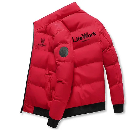 라이프워크 2023 남성용 재킷, 따뜻한 두꺼운 방풍 코트, 패션 파카, 방수 퍼퍼 코튼 패딩 재킷, 상의, 신