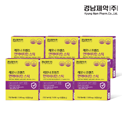 경남제약 레모나프렌즈 면역비타민 스틱, 60g, 6개