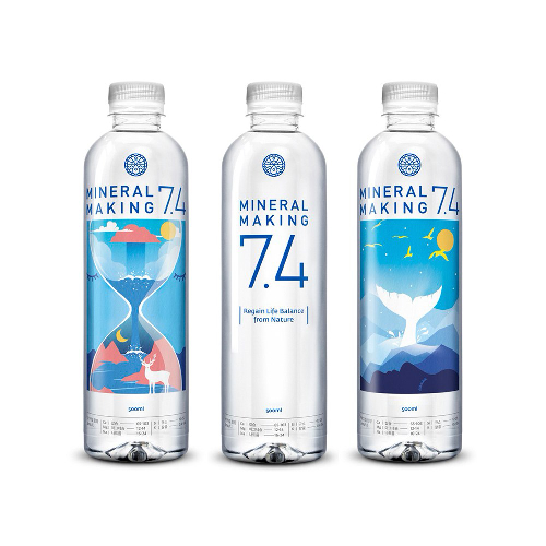 미네랄메이킹7.4 천연 알칼리수 미네랄워터 500ml, US-FDA인증, 건강한 물, PH7.4
