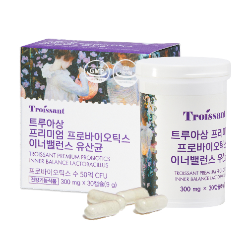 트루아상 프로바이오틱스 여성 질 유래 50억 유산균 300mg x 30캡슐