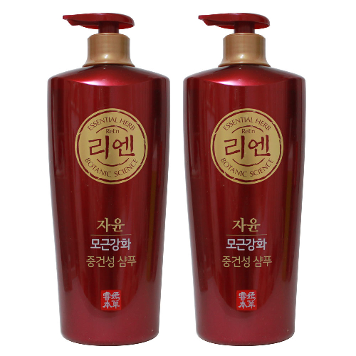 리엔 자윤 모근강화 중건성 샴푸, 950ml, 2개