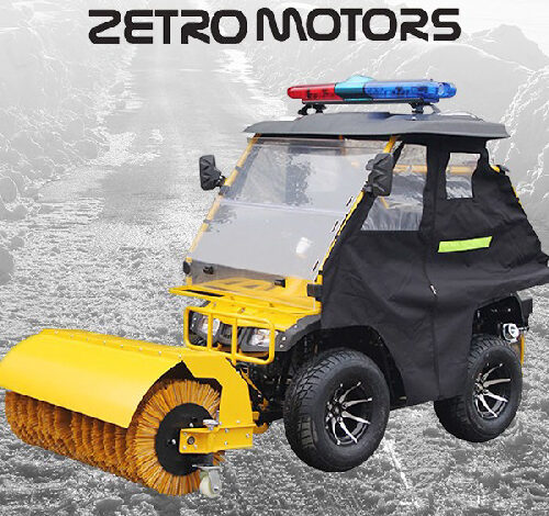 제트로모터스 신개념 제설차량 KAXA 250 Brush ATV/사발이, 블랙, KAXA 250 Brush