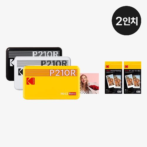코닥 미니 2 레트로 포토프린터 사진인화기 + 카트리지 68매 번들