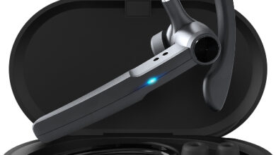 독일 블라우풍트 AI ENC 노이즈캔슬링 고음질 통화 귀걸이형 블루투스 이어폰, 블랙, BLP-BE131K