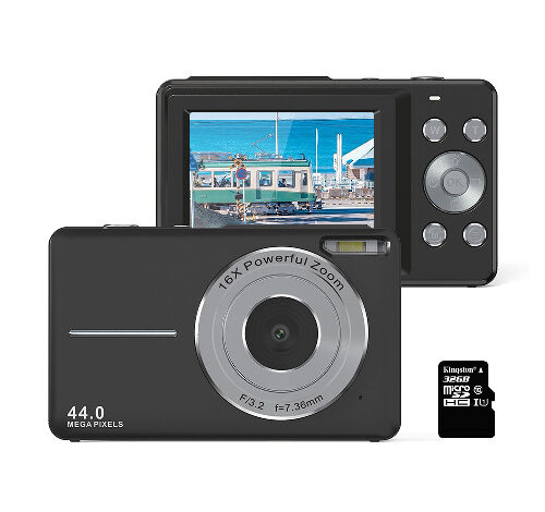 RUN 기술 2.4 inch 4400W 픽셀 하이엔드 초고속 HD 디지털 카메라 + 32GB 메모리 미니 여행용 졸업 기념일 생일 크리스마스 선물
