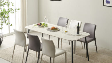 보니애가구 베로나 1800 세라믹 6인 식탁 테이블 + 의자 6p 방문설치