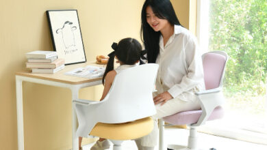 퍼백 랜고 PB-300 어린이 초등학생 책상 공부 의자 높낮이조절 발받침포함