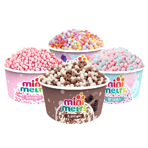 미니멜츠 쵸코바닐라4+딸기4+캔디프로스4+레인보우4 아이스크림