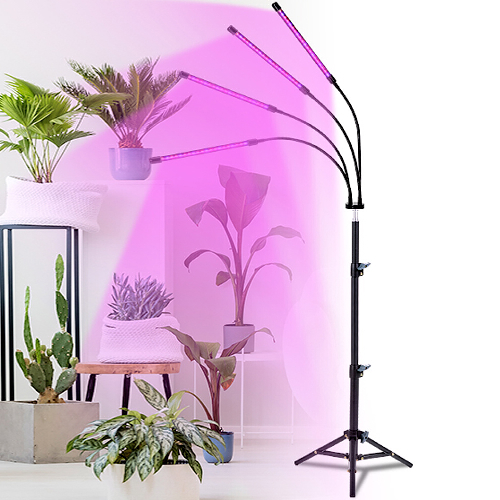 스마토이 스탠드형 LED 식물 성장조명 4구 + 삼각대 세트
