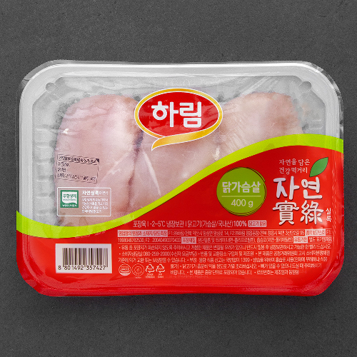 하림 자연실록 무항생제 인증 닭가슴살 (냉장)