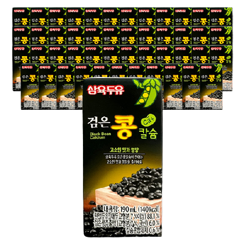 삼육두유 검은콩칼슘 190ml 24입 48개