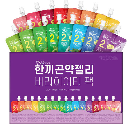 더존건강 한끼 곤약젤리 버라이어티 팩 150ml x 15종 x 2p 세트