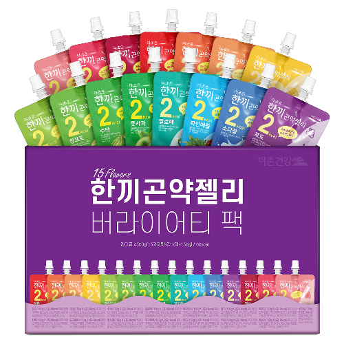 더존건강 한끼 곤약젤리 버라이어티 팩 150ml x 15종 x 2p 세트