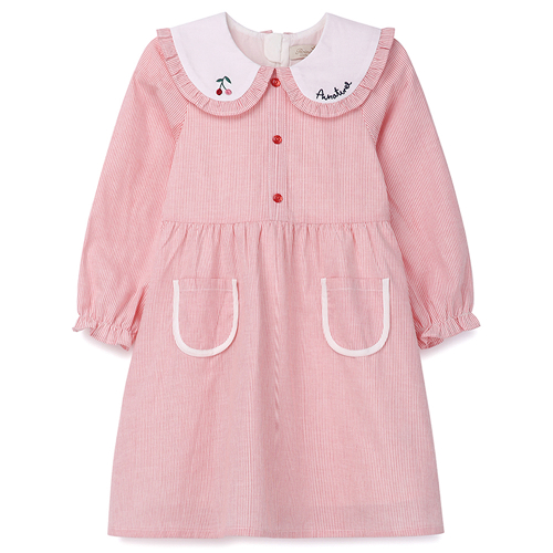 페리미츠 여아용 체리 스트라이프 원피스 P2413O660